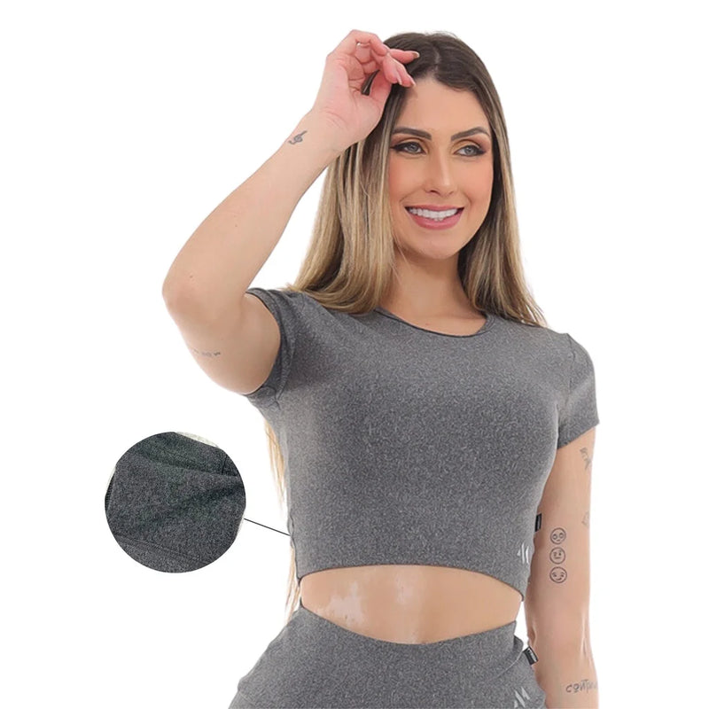 Camiseta Cropped Yoga Bliss