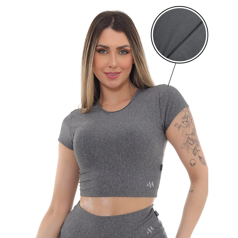 Camiseta Cropped Yoga Bliss